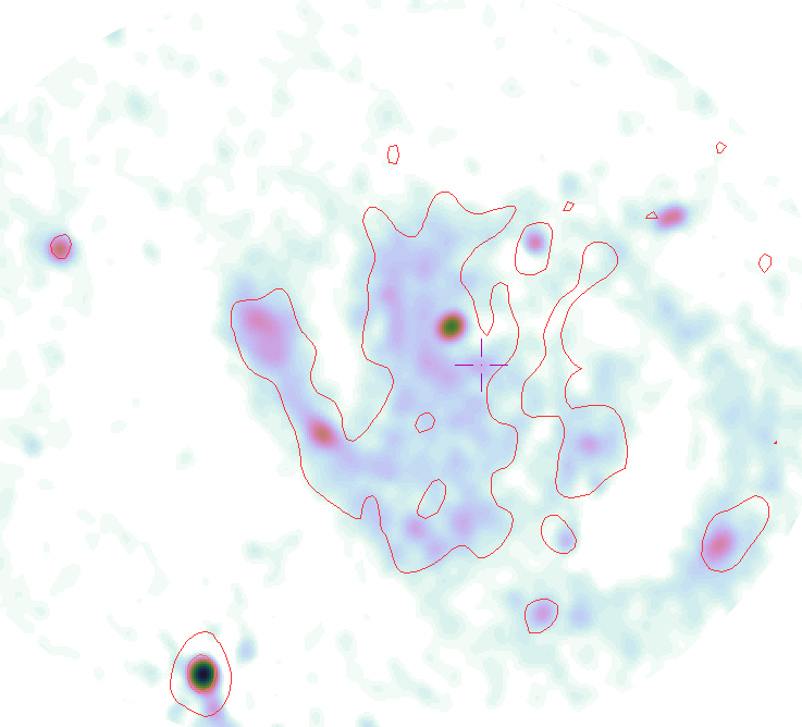 M101 in the LoTSS
        with contours from the WENSS